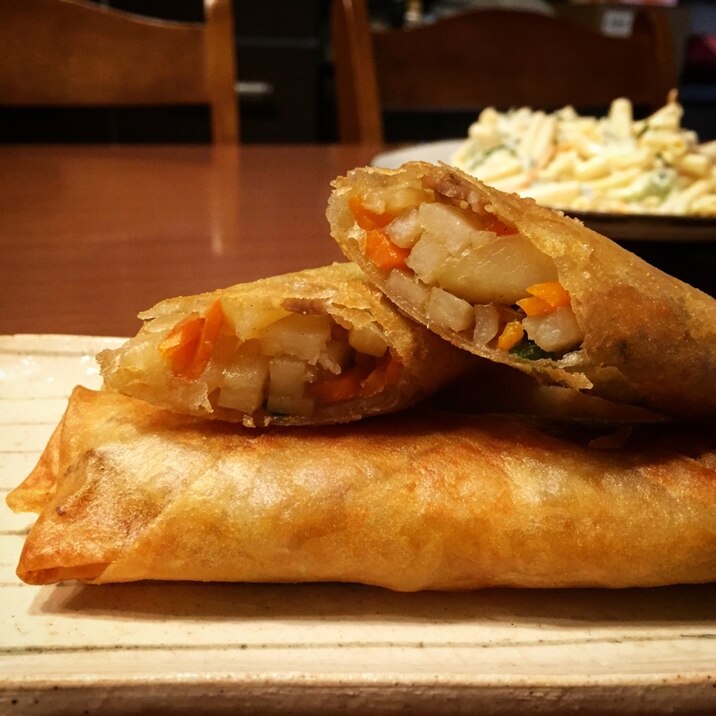 安くて美味しい!じゃがいも春巻き♪
